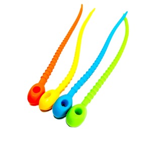 สายรัดซิลิโคนสีสันสดใสสำหรับจัดเก็บสายดาต้า ทนทาน - Product Image 5
