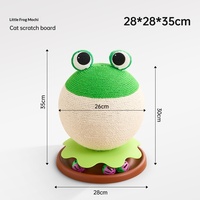 MJF Big Orange Fortune Cat Scratching Board Ball Durable Scratch-Resistant Turntable Bell Imitation Fruit Design Claw Sharpening