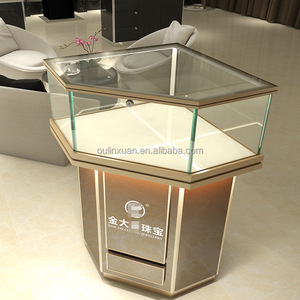Espositori Pentagonali per Gioielleria, Vetrine Senza Cornice, Design d'Interni per Negozi di Arredamento di Alta Gamma, Esposizione <span class=keywords><strong>Vintage</strong></span> - Product Image 4