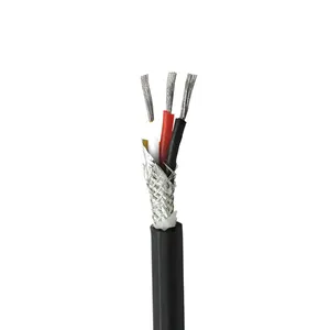1.0mm 또는 2.5mm 22AWG 3 코어 PVC 절연 전기 베어 좌초 구리 통신 케이블