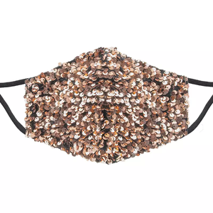 <span class=keywords><strong>Masque</strong></span> facial à paillettes pour femmes pour la vie nocturne <span class=keywords><strong>Masque</strong></span> en <span class=keywords><strong>tissu</strong></span> de fête à la mode et protecteur Noël - Product Image 5