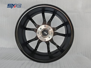Roues de moulage en gros d'usine 15 pouces 8 trous jantes de voiture 4*100 4*114.3 face noire <span class=keywords><strong>bague</strong></span> intérieure rouge jantes en alliage d'aluminium - Product Image 4