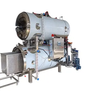 electrical heating horizontal industrial canned food sterilizer autoclave retort machine / steam air retort machine price