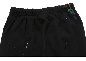 Pantalon de jogging évasé personnalisé pour hommes pantalon de survêtement avec peinture en aérosol pantalon de survêtement évasé à ceinture élastique patchwork pour hommes - Product Image 5