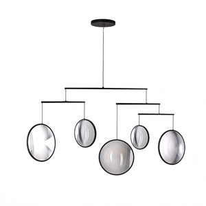 Nouvelle Arrivée 2026 – Suspension LED Design Moderne de Luxe, Éditions Aériennes, Lustre Acrylique en Forme de Disque, Lampe d'Accent - Product Image 1