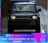Nouvel ensemble de phares à lentille laser LED haut de gamme 6000K avec feux de jour et clignotants pour Land Rover Defender 2020-2023