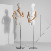 Maniquí de Medio Cuerpo Realista, Hermoso, Duradero, Personalizable, Fácil de Limpiar, Fabricado en China