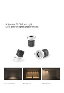 Plafoniera LED <span class=keywords><strong>a</strong></span> Incasso Faretto COB Illuminazione Interna per Hotel e Casa Downlight LED Anti-Riflesso - Product Image 2