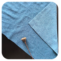 Tissu en suède cationique Dralon 100 % polyester de MY Knit Factory pour vêtements de détente, voitures et filles - toucher doux et pêché, ignifuge