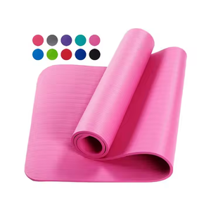 Venta al por mayor Maifarer 10mm de espesor NBR alta densidad Yoga Mat 183x61cm personalizado impreso antideslizante plegable impermeable con correa de transporte - Product Image 1