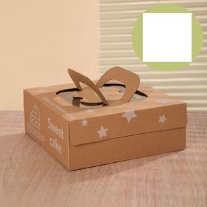 Kotak kue kertas Kraft dalam 6 inci, <span class=keywords><strong>8</strong></span> inci, 10 inci, disesuaikan untuk keju & ribu lapis kue - Product Image 6