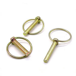 Goupille de verrouillage de sécurité en acier avec revêtement en zinc jaune de haute qualité - Product Image 1