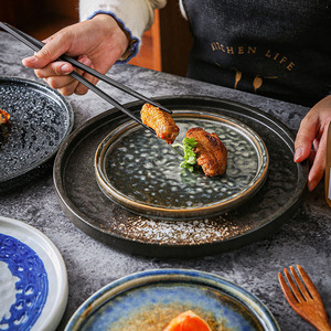 Plato de cerámica retro para carne, vajilla de cocina molecular de material de PC para Pasta <span class=keywords><strong>Dim</strong></span> <span class=keywords><strong>Sum</strong></span>, servicio de sushi, restaurantes, uso doméstico, 20 piezas - Product Image 5
