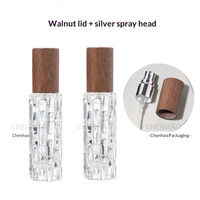 Prix d'usine, étiquette personnalisée, flacon de parfum 10 ml en verre en forme de courge amère, rechargeable, haut de gamme, scellé en plastique pleine page