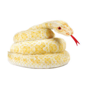 סופר ארוך גוף בורמזי זהב נחש קטיף חיים שנת cuddle בובה עם לשון אדום בולט החוצה מתנות מפחידות פיתון צעצועים פיתון - Product Image 1