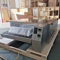 Four à pizza à gaz à convoyeur / Four à pizza à convection à air chaud à convoyeur, fabriqué en usine