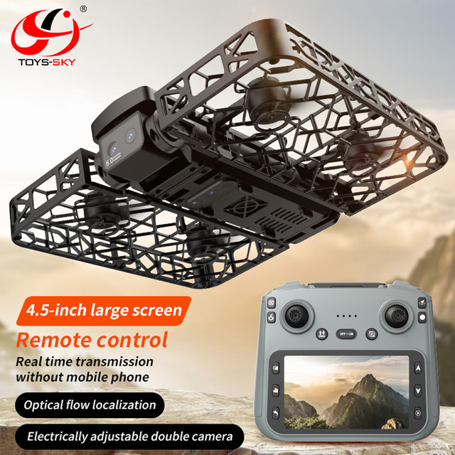 CQZNRC Branded New S161 Max Beginner Plastic Pocket Brushless Motor Air Selfie Drone Follow Me Optical Flow HD Camera