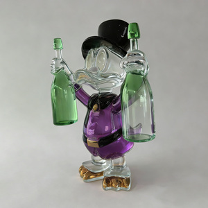 Escultura de Resina Transparente de Pato Donald <span class=keywords><strong>MC</strong></span> Duck Dollar para Arte, Decoración de Manualidades para el Hogar - Product Image 3