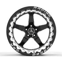 Roues à cinq rayons 18*10/9.5 19*9.5/11 20*9.5/10 5*112 5*114.3 CB 66.5 ET 50 Roues forgées Beadlock pour Ford Mustang GT