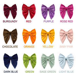 Benutzer definierte Samt Hund Sailor Bowtie Weiche bunte Luxus elegante Haustier Hund Lady Bow Hochzeit Ankündigung Hunde halsband Sailor Bowtie - Product Image 2