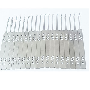 新着 OEM 18点セット ステンレス製 開錠ピックフック 0.5MM テンションレンチ付き ロックツールセット - Product Image 4