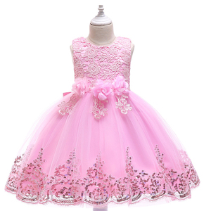 Stile europeo ragazza abito da <span class=keywords><strong>sposa</strong></span> per i bambini bella festa di compleanno senza maniche Tutu abiti per bambini 2-10 anni - Product Image 2