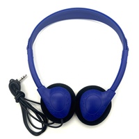 Pasokan langsung dari pabrik Headphone sekali pakai murah Headset sekali pakai Headphone penerbangan penghilang kebisingan berkabel