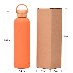 Nouvelle tasse isotherme grande capacité 2026 avec couvercle en bambou et bois, portable et pratique - Product Image 6