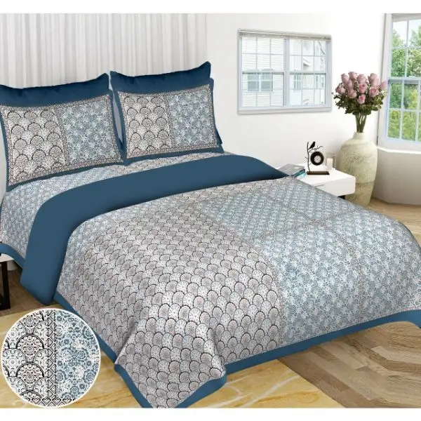 Bohemian Impresso Bedding Set Lençol algodão indiano com capa travesseiro Ombre Bed Cover Mandala Colcha Set