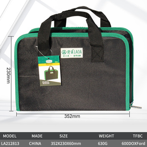 Bolsa de Trabajo Impermeable LAOA de Tela Oxford 600D con Cierre de Cremallera, 5-9 Bolsillos, Personalizable OEM, para Juego de Herramientas de Taladro Eléctrico - Product Image 2