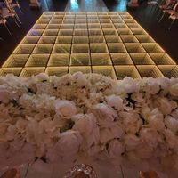 2022 mariage Disco fête Portable LED danse carrelage 3D miroir danse piste RGB