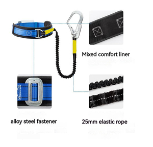 Quality Assurance Lap Belt Fall Protection Shrink Rope Safety Harness With Alloy Steel Hook