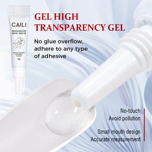 Colla per Unghie Semi-Solida ad Asciugatura Rapida 2g, Senza <span class=keywords><strong>Lampada</strong></span> <span class=keywords><strong>UV</strong></span>, Adesivo per Unghie Finte, Fornitura Personalizzata di Fabbrica, Adesione Duratura per Unghie Finte - Product Image 3