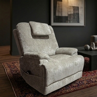 Canapé inclinable en tissu pour salon moderne, fauteuil surdimensionné avec fonction massage