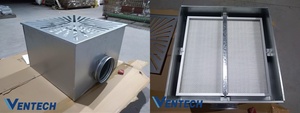 Hvac không khí thiết bị đầu cuối ống Trần Vent bao gồm gi tấm vuông <span class=keywords><strong>Swirl</strong></span> khuếch tán với bộ lọc HEPA hội nghị - Product Image 6