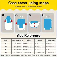 Housse de Valise Extensible en Polyester EASETRIP pour Étudiants et Jeunes, Protection de Bagage en Gros, Personnalisable OEM ODM en Taille et Couleur