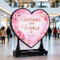 Pantalla de Alta Definición P2 en Forma de Corazón, No Rectangular, con Soporte Integrado y Tamaño Personalizado para Centros Comerciales y Tiendas de Moda