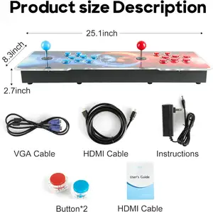 Home arcade 26800 in 1 Pandora E-sport scatola del tesoro arcade doppio joystick TV console de juego arcade