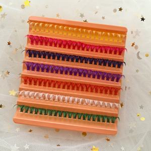 <span class=keywords><strong>Cils</strong></span> segmentés naturels européens et américains, noirs, à tige en plastique, pour application autonome, 80D100D120D, <span class=keywords><strong>cils</strong></span> thermofusibles - Product Image 2