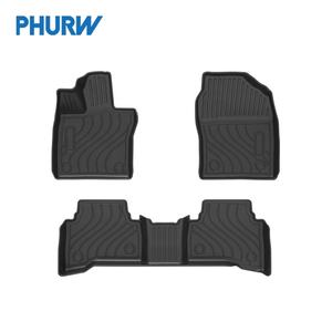 Juego Universal de alfombrillas antideslizantes para coche PHURW con revestimiento de alfombrilla para suelo de coche 3D/5D/7D TPE alfombrillas para coche para Toyota <span class=keywords><strong>Prius</strong></span> 2017 2022 - 2025 - Product Image 1