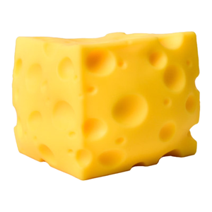 Jouet à presser en forme de fromage jaune, boule anti-stress en forme de fromage, design réaliste, grand format géant, jouets en forme de fromage - Product Image 1