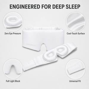 Mascherina per Dormire in Bambù Personalizzata |   Sviluppo di Maschere Oculari 3D Rinfrescanti e Sagomate |   Produttore di Accessori per il Sonno OEM ODM - Product Image 4