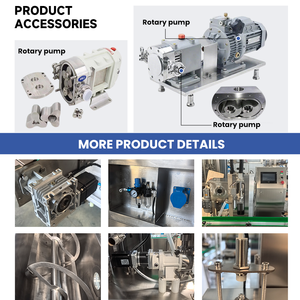Équipement de remplissage automatique à pompe rotative à lobes haute vitesse pour shampoing de lavage auto, cire liquide et polish pour pneus - Product Image 5