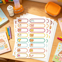 Étiquettes personnalisées pour biberons de crèche, étiquettes nominatives imperméables, autocollants adhésifs auto-laminants pour étiquettes nominatives d'enfants