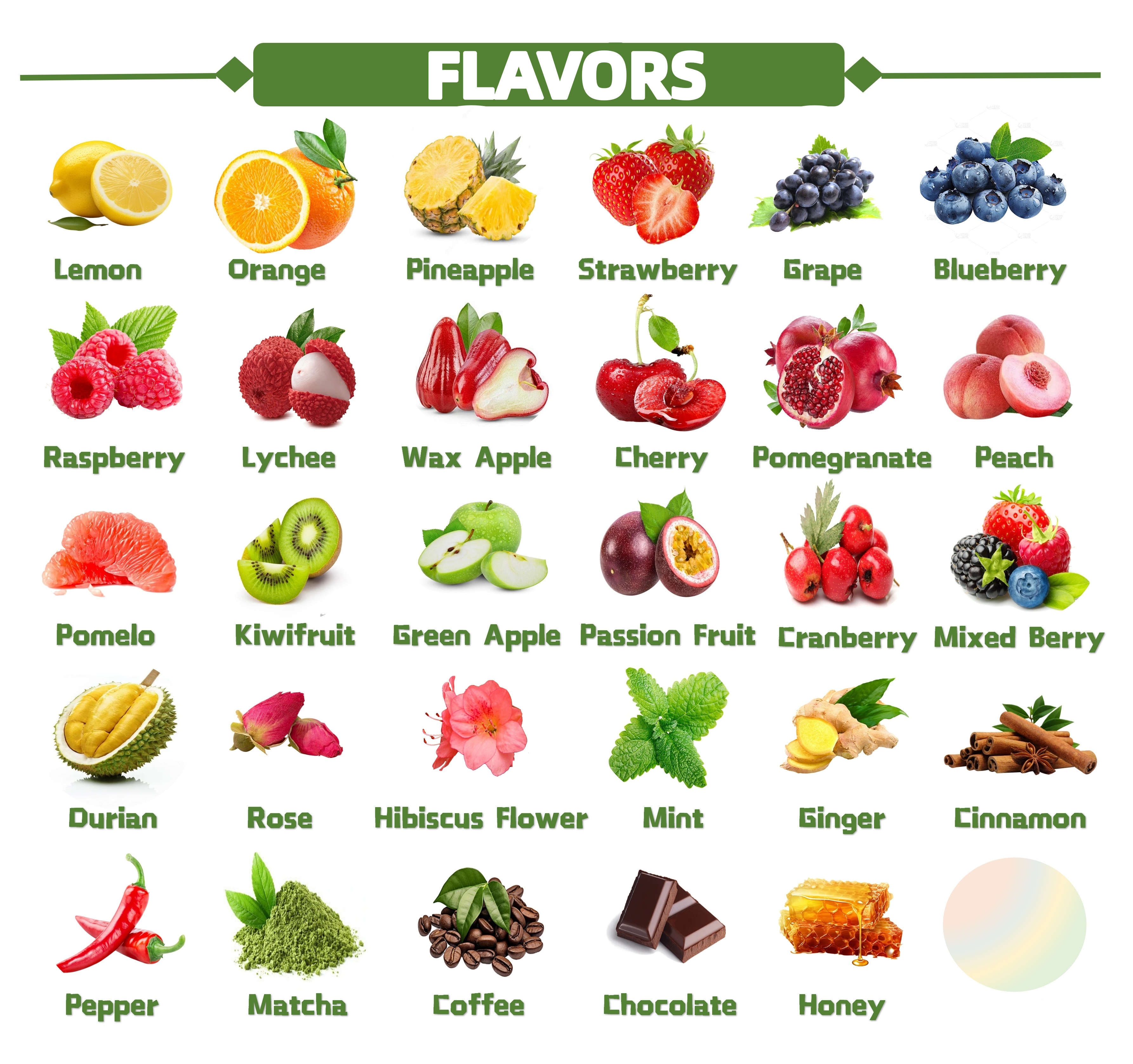 arômes de fruits