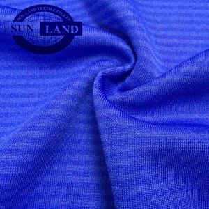 100 polyester rayure oeillet maille tissu pour sport T-shirt col polo uniforme vêtements de travail hauts - Product Image 2