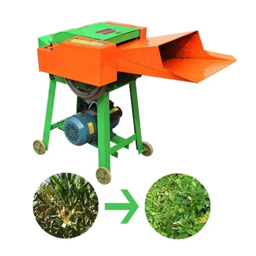Hot sale mini animal feed portable with diesel engine chaff cutter machine