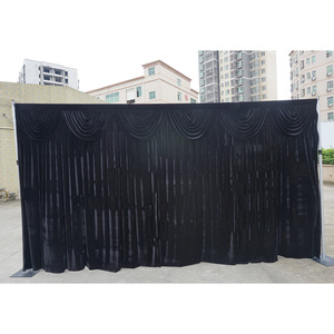 Stand de exhibición portátil de aluminio con estructura de tubos y cortinas para eventos - Product Image 4