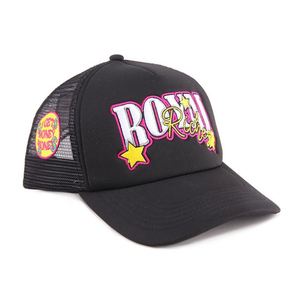 Gorra de Malla de Espuma de 5 Paneles con Logotipo Bordado en 3D de Alta Calidad, Diseño de Salpicaduras de Pintura, Estilo Y2K, Gorra Trucker Hip Hop para Exteriores - Product Image 5