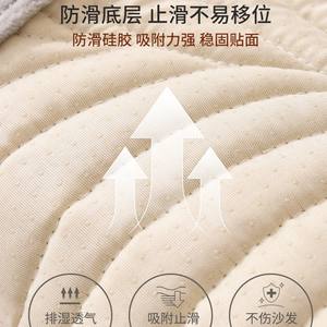 Milk <b>Velvet</b> <b>Sofa</b> Cushion Pad Type Quilted Non Slip Machine Washable Modular <b>Sofa</b> <b>Cover</b> Solid Color Warm Seat Backrest Protector - Product Image 4